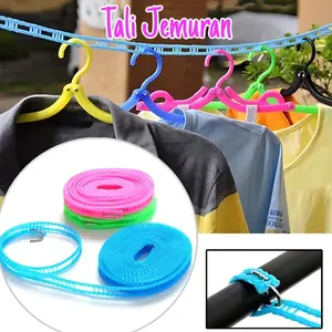 ANP88 Tali Jemuran Baju panjang 5 Meter / Tali Gantungan Praktis Serbaguna / Gantungan Tali Tambang Baju Jemuran 5 Meter