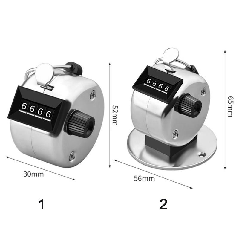 Bộ đếm cơ khí, Cầm Tay, 4 chữ số, Cầm Tay, Bộ đếm kim loại, Bộ đếm Clicker tổng hợp, Thích hợp cho kho 2