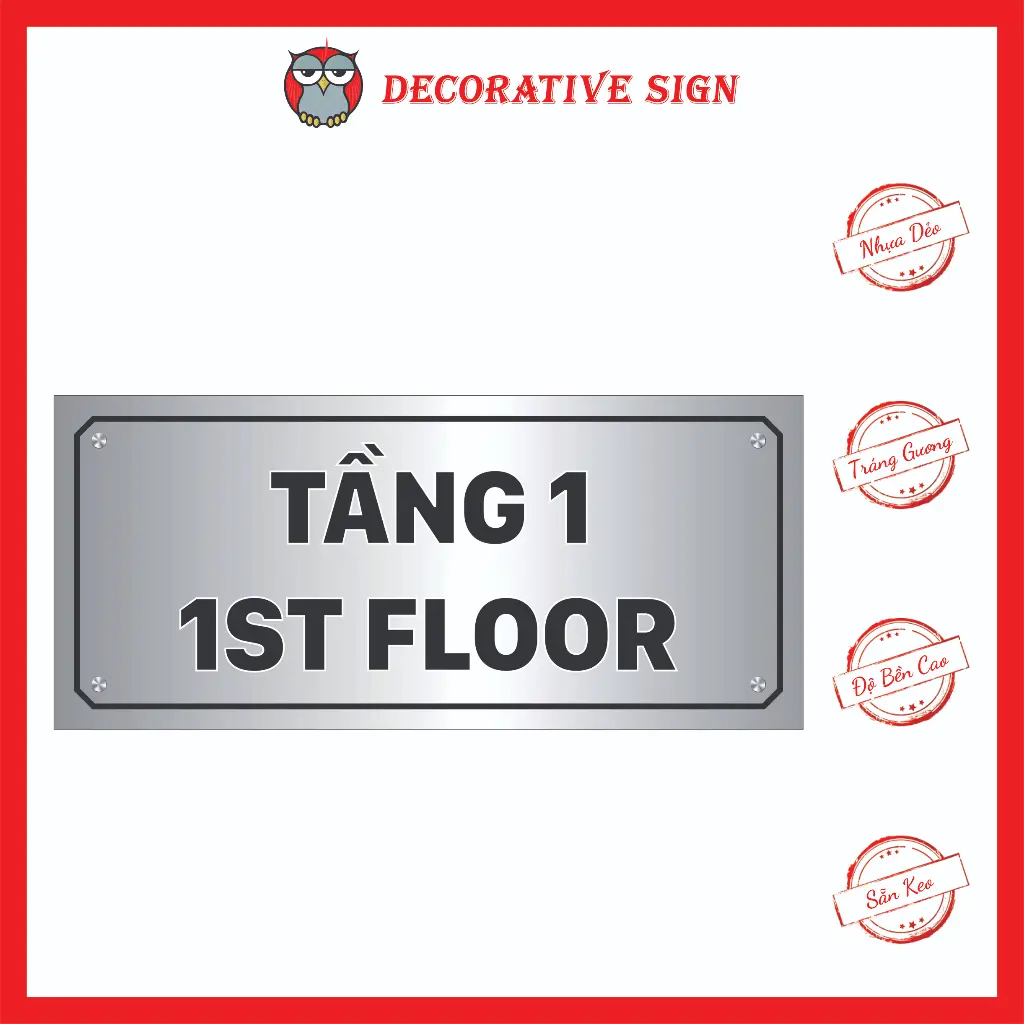 Bảng Số Tầng Dùng Cho Toà Nhà Chung Cư, Khách Sạn (Có Theo Yêu Cầu)