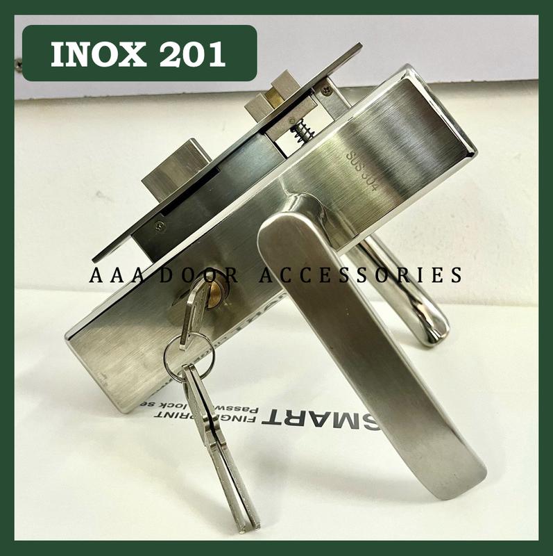Khoá tay gạt inox dùng cho cửa gỗ cửa nhựa cửa composite phòng ngủ phòng tắm