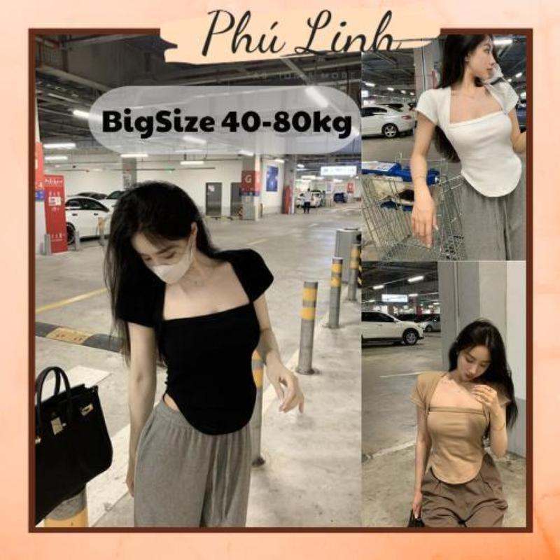 MS6784 Áo thun nữ cộc tay vạt bầu cổ tam giác ôm body Women Top