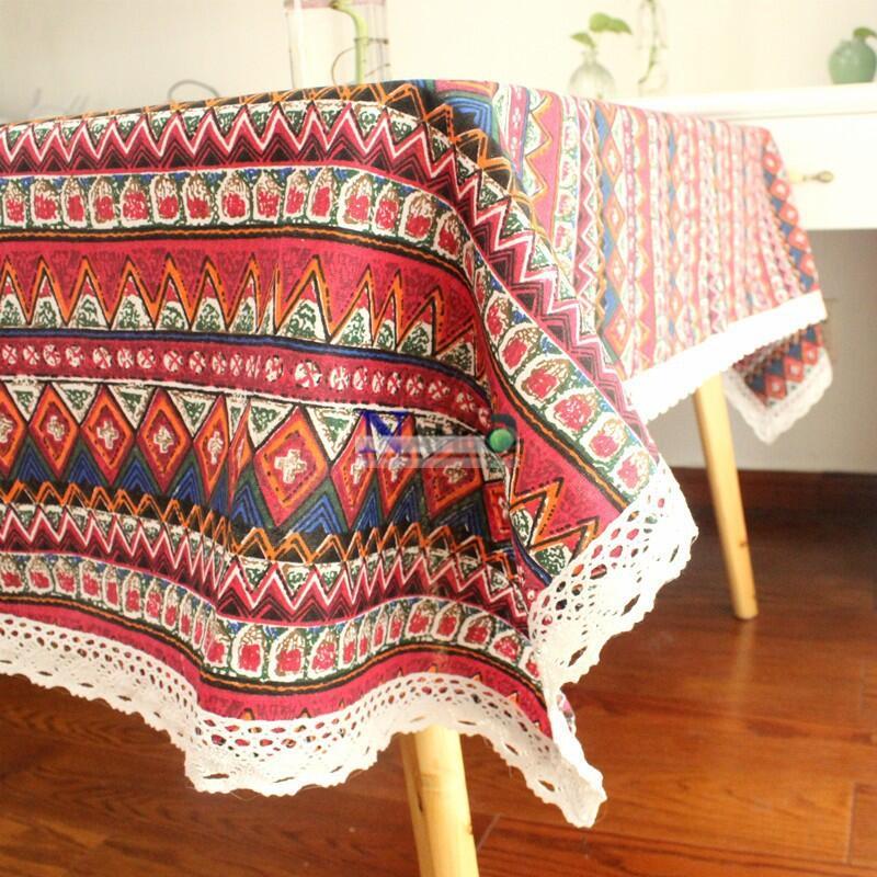Southeast Asian Ethnic Style Cotton Linen Tablecloth Bohemia - TikTok ...