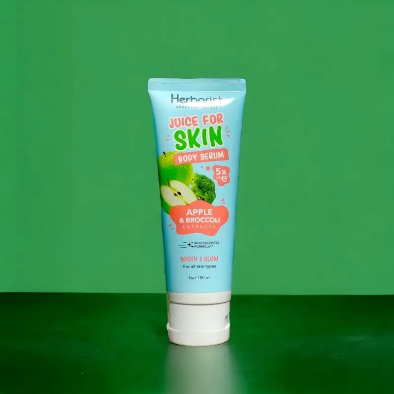 Herborist Body Serum Body Lotion All Varian  5X Vitamin E Ukuran 180ml Kering Leher 2