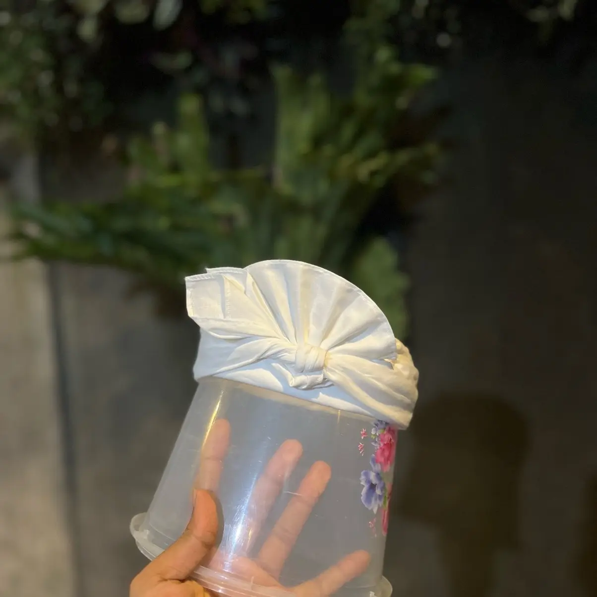 Udeng lembaran kotak putih katun halus