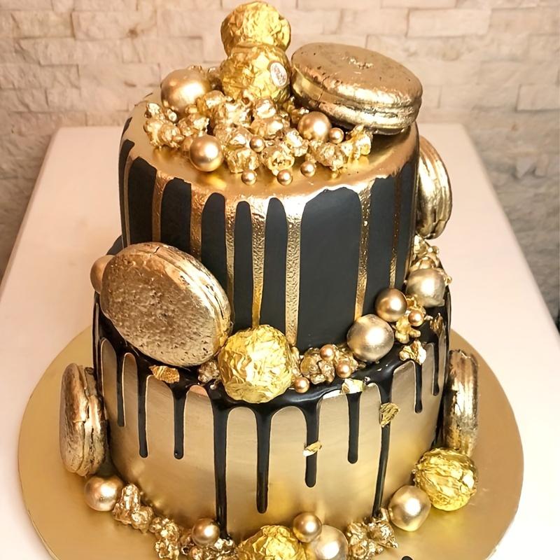 Product Introduction of Golden Pearl Sugar Sprinkles - 85G/130G, Non-Edible Cake & Cupcake Toppers For Weddings, Showers, Birthdays & Christmas Celebrations 5