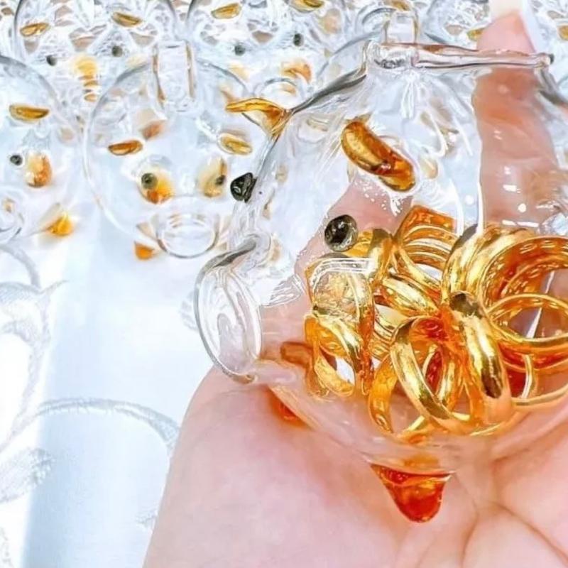 Heo Thuỷ Tinh Tiết Kiệm Vàng Mini đựng vàng , dùng sáng tạo , làm quà tặng ý nghĩa cho bạn bè siêu xinh xắn.
