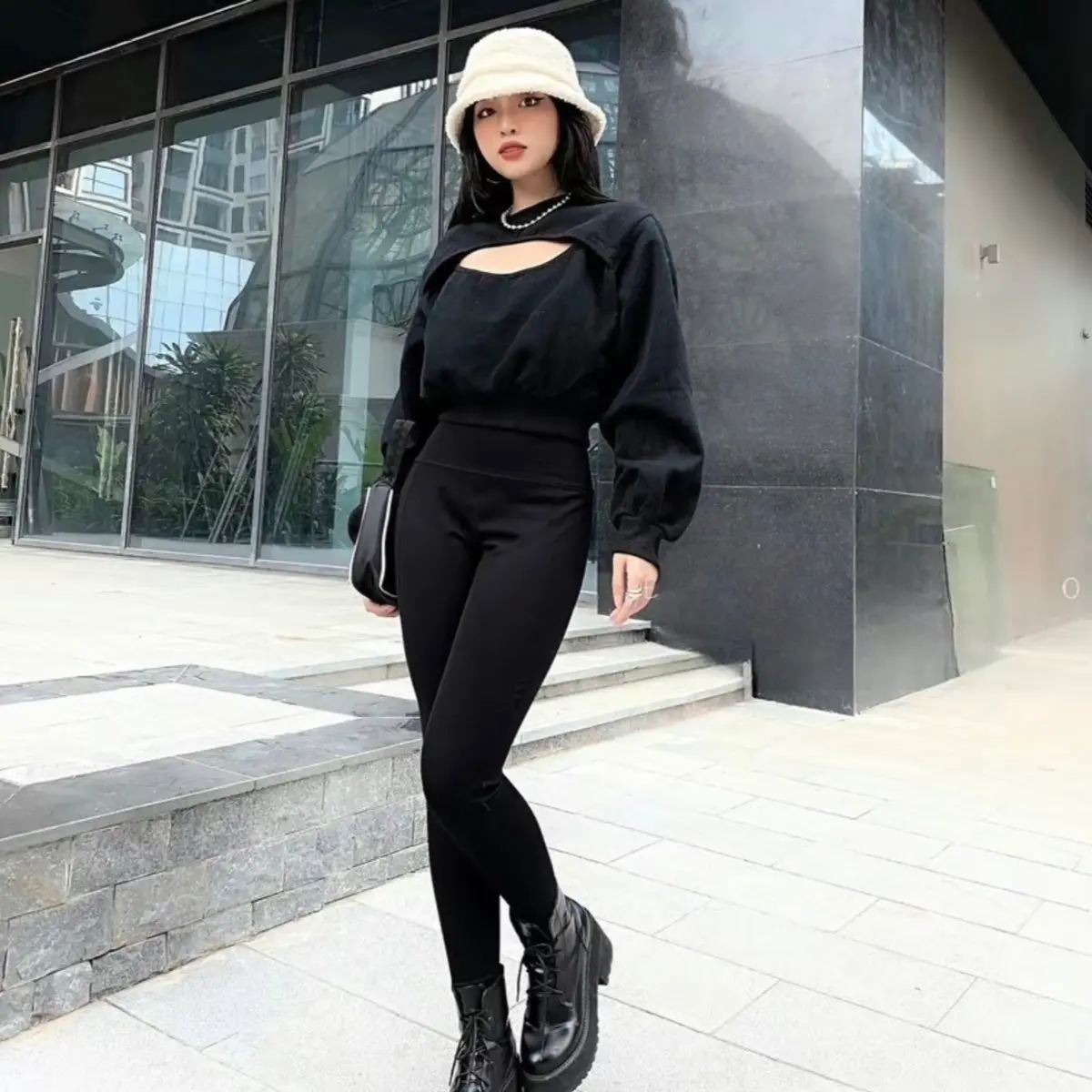 [ BIG SIZE 90KG] Quần legging nữ bigsize W.O.O.A.N.G cạp cao chất umi hàn co giãn 4 chiều từ 40KG-90KG Dành cho nữ