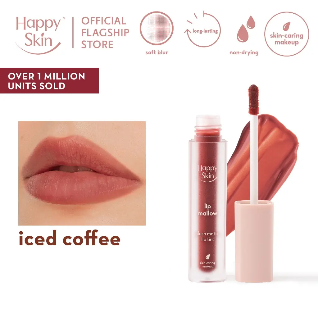 Happy Skin Lip Mallow Coffee Tint in Iced Coffee
