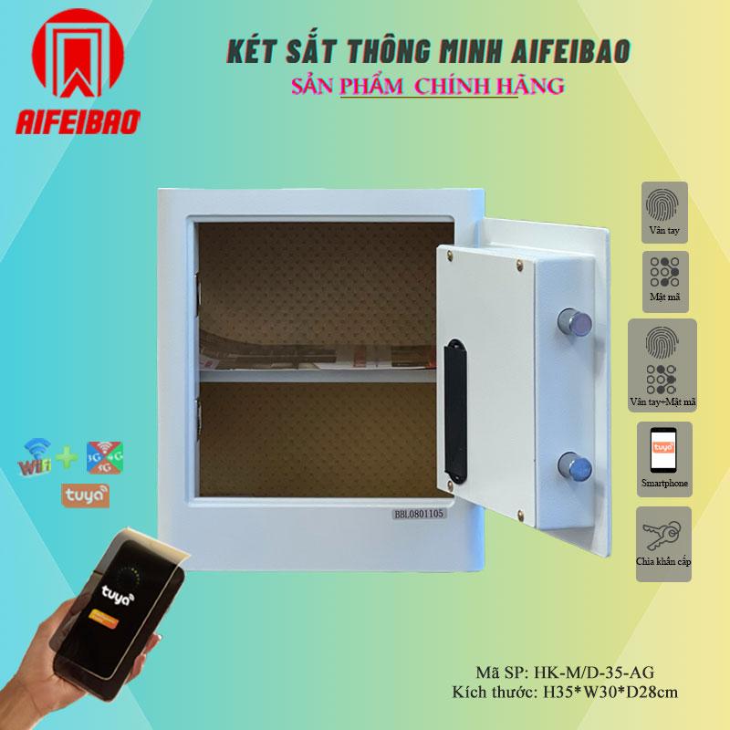 Product Introduction of Két sắt thông minh Aifeibao HK-M/D-35-AG màu Đen nhỏ gọn dành cho cửa hàng hoặc để trong tủ | Két gia đình 20