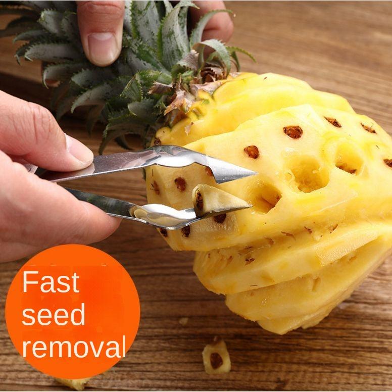Stainless Steel Pineapple Peeler & Corer – Multi-Function Tool for Peeling, Cutting & Removing Eyes, Perfect for Pineapple Preparation 0
