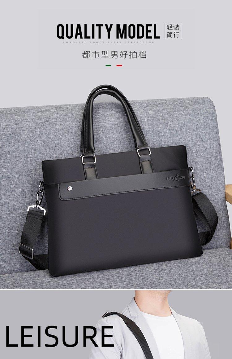 Product Introduction of Zipper Shoulder Bag Free Size Nylon Cloth Shoulder Crossbody Tote for Men 1