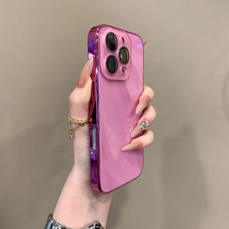 Ốp Điện Thoại Kính Lì Thiết Kế Sang Trọng, Tương Thích Với iPhone 16 Pro MAX, 11, 12, 13, 14, 15 Pro MAX, Có Nắp Camera Ống Kính Pha Lê, Được Làm Bằng Chất Liệu Kính iPhone