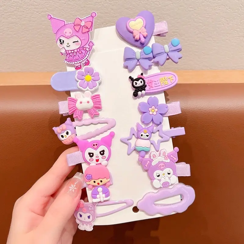 ￼Set 14 Kẹp Tóc Kuromi Cho Bé Gái Kiểu Hàn Quốc Xinh Xắn Đáng Yêu Họa Tiết Hoạt Hình Dễ Thương Phụ Kiện Tóc 3