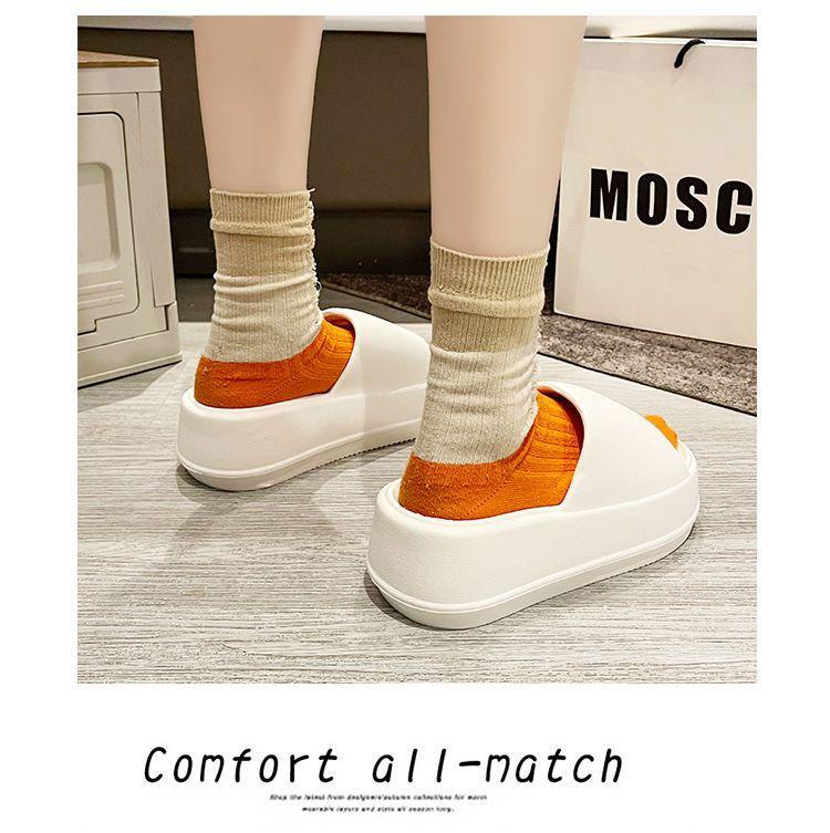 Product Introduction of Áo Đi Bên Ngoài Nam, Không Trơn Trượt, Dép Xăng Đan Tăng Dễ Phối Đồ Thời Trang Mới Mùa Hè Cho Nữ, Chất Liệu Eva, Khử Mùi, Thích Hợp Cho Nữ Đế Bằng Slipper DéP Quai Ngang Đồng Dép Lê 26