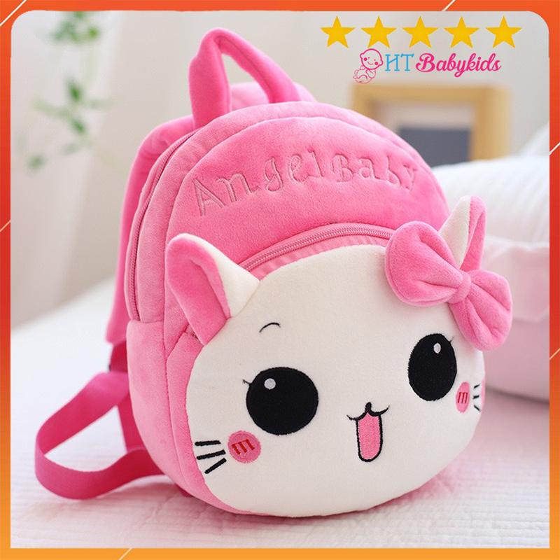 Balo Hoạt Hình Cho Bé Trai Bé Gái Mầm Non, Ba Lô Trẻ Em Đi Học Mẫu Giáo Động Vật Đi Học Cho Bé DƯỚI 2 TUỔI