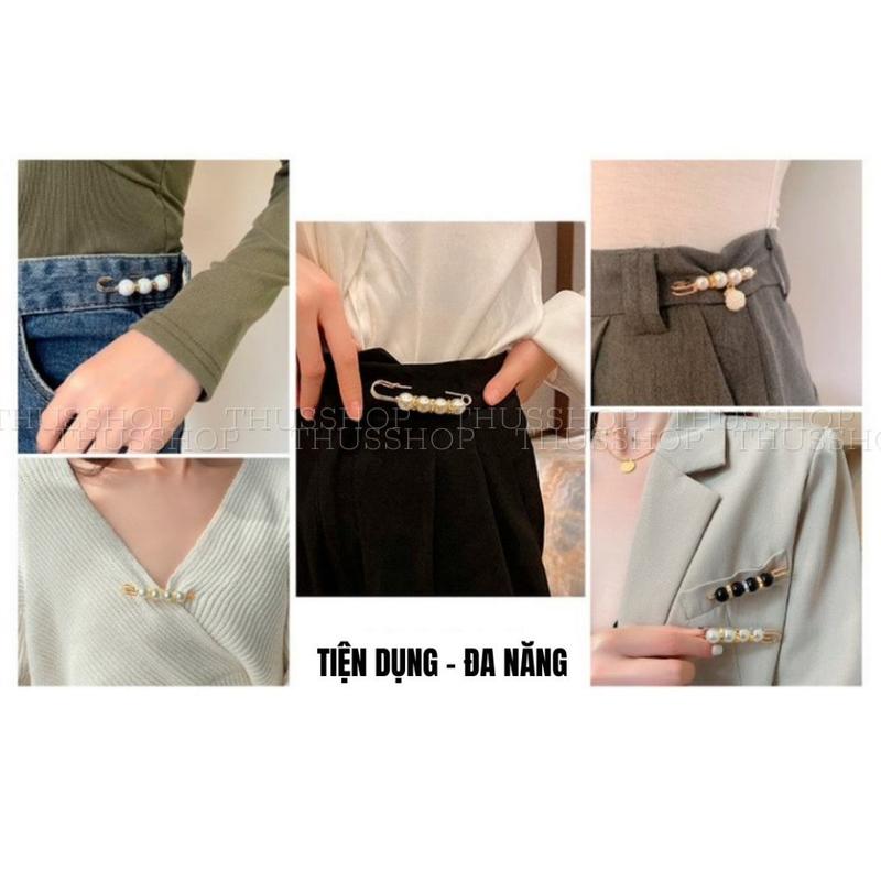 Ghim Nơ Đính Đá Gài Quần Áo Váy Thời Trang, Gim Trang Trí Phụ Kiện Xinh PKN 3