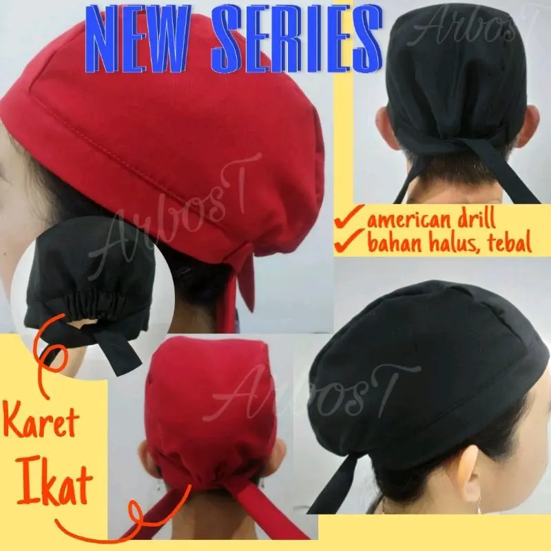 TOPI BARISTA CHEF KOKI PEKERJA TOPI BEDAH OPERASI SURGICAL CAP - Shop ...