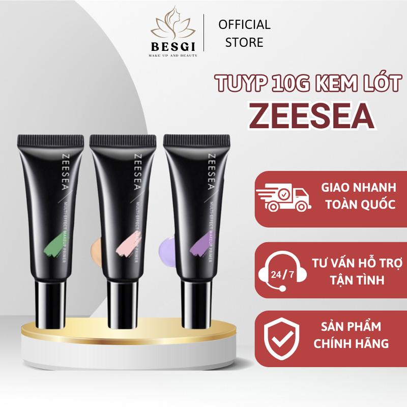 Kem Lót ZEESEA Tuýp 10g Trang Điểm Hỗ trợ Kiềm Dầu Nâng Tông Tự Nhiên Dưỡng Ẩm Che Khuyết Điểm Besgi Beauty Cosmetic