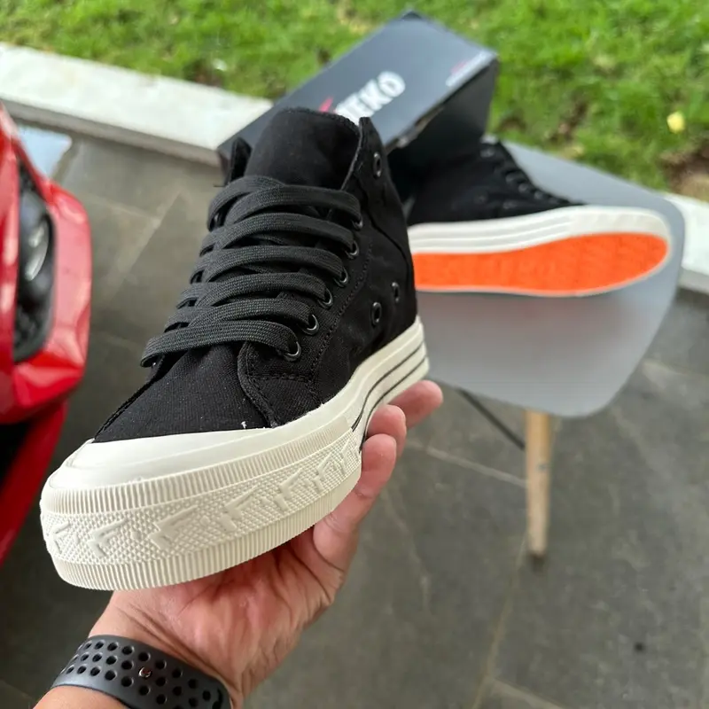 Sepatu Sneakers Aeko Newtwoyers Blackwhite High Klasics Reflective 3