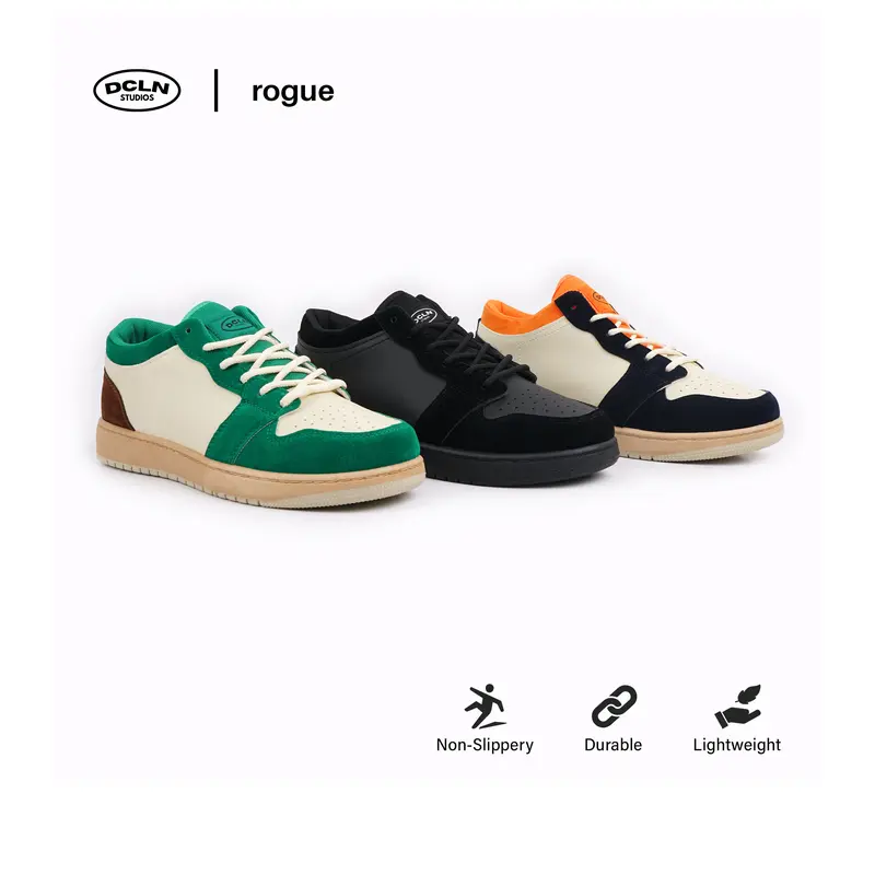 Declan Sepatu Sneakers Pria Rogue  DEFTA 01-066 Casual Karet Shoes Snekers 0