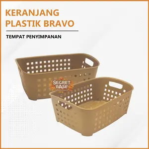 [COD] KERANJANG BRAVO - Beli Lokal / Keranjang Serbaguna / Mini Container Box / Organizer Anak  Penyimpanan  Plastik