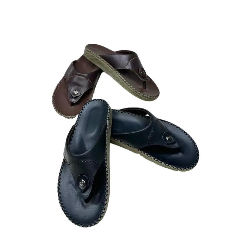 Dép Kẹp Da Bò Nam 310 Cành DéP Tong Lào Đế Bằng