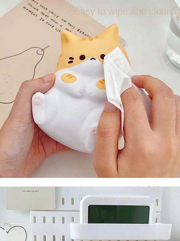 Product Introduction of New Cat Relief Toy PU Slow Rising Squeeze Antistress Ball Cartoon Table Ornaments Squishy Stress Reliever Toys 8