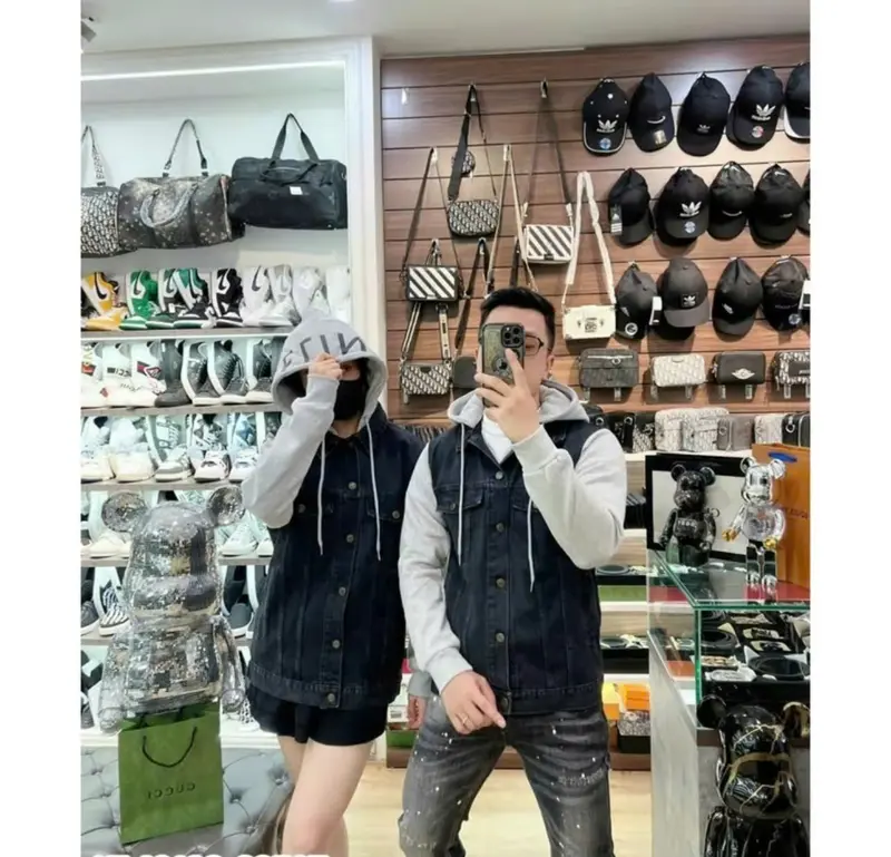 ÁO ĐÔI BÒ MŨ NỈ NAM NỮ , PHỐI TAY MŨ NỈ 2 LỚP DÀY DẶN TRẺ TRUNG Hoodie 4
