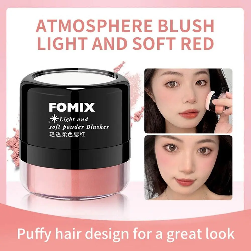 Popular FOMIX Loose Powder Air Cushion Blush Long Last High Pigment Soft Misty Matte Face Blusher Natural Colors For Cheek Lightweight Makeup