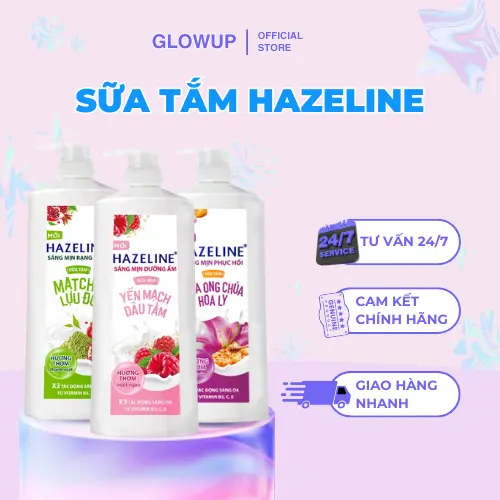 [CHAI 1KG] Sữa Tắm Sáng Da Hazeline, Dưỡng Ẩm Cho nữ Da Mềm Mịn, Rạng Ngời
