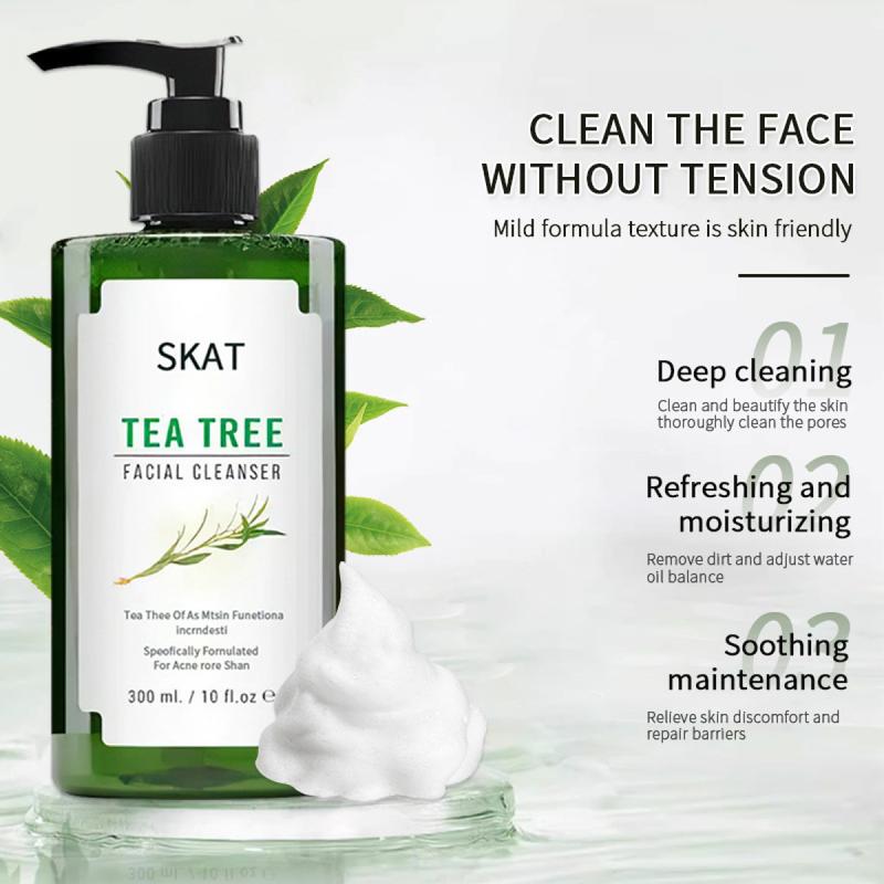 Tea Tree Cleanser 300ml Mild, non-irritating, anti-acne, repairing ...