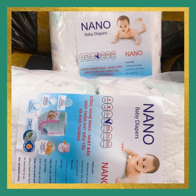 Bỉm Nano Dán cho bé 100 miếng mẫu mã đa dạng,bỉm mềm,mỏng,không vón cuc