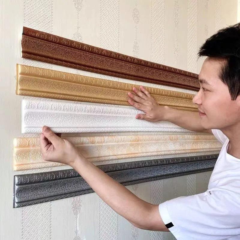 Line Dinding Wall Edge Strip Wall Trim Line Wall Skirting Wallpaper Jalur Tepi ...