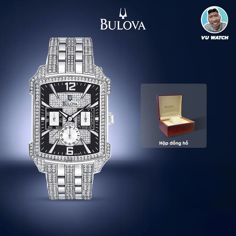 ĐỒNG HỒ BULOVA [5052] 98C109\96C108 | Chữ Nhật | Full Đính đá | xách tay |