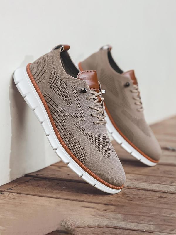 Men's Sporty Lace Up Low Top Sneakers, 1 Pair 2025 New Casual Comfortable Breathable Running Shoes for Men, Fashionable Workout Sneakers for Daily Wear, Athletic Shoes, Jogging Shoes 1