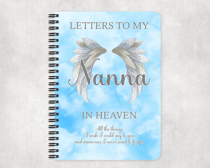 Letters To My Mum, Dad, Gran, Nanna, Sister In Heaven, Letters To My Dad Memorial Notebook, Personalised Memorial, Bereavement Gift, Loss Of Parent, With Sympathy, Grief & Loss 1