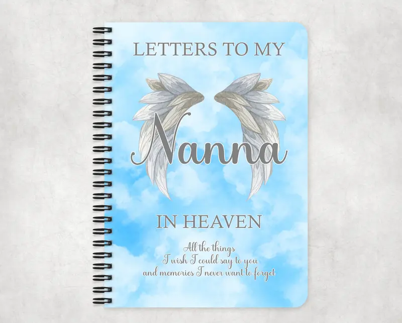 Letters To My Mum, Dad, Gran, Nanna, Sister In Heaven, Letters To My Dad Memorial Notebook, Personalised Memorial, Bereavement Gift, Loss Of Parent, With Sympathy, Grief & Loss 1