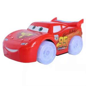 Children's Toy Boy Electric Car Universal Rotation Cars McQueen Red Sports Car with Lights 95  lightning  mcqueen  4 barilan  toys  kids
