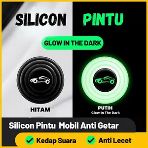 Bantalan Silikon Penyangga Pelindung Pintu Mobil Peredam Getaran Suara Car