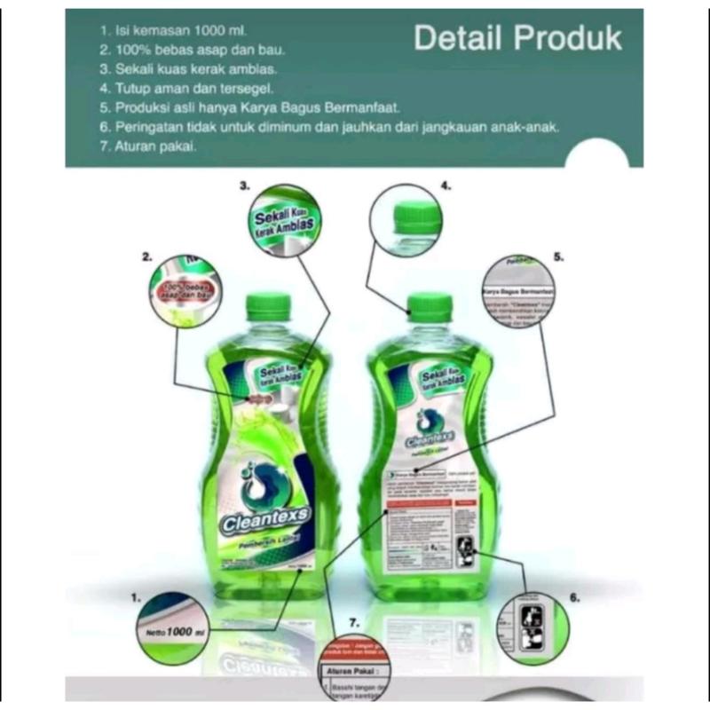 (FRAGILE+BUBBLEWRAP) CLEANTEXS CAIRAN AJAIB PEMBERSIH KERAK LANTAI PORSELEN KERAMIK KAMAR MANDI 2