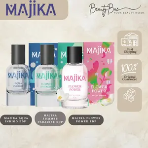 MAJIKA 30ml Eau De Parfume Aqua Indigo, Summer Paradise, dan Flower Power