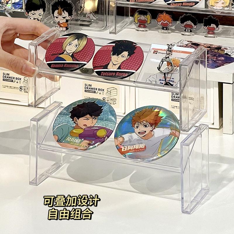 Product Introduction of Desktop transparent storage rack can be stacked with cosmetics sorting rack, badge display rack, jewelry lipstick storage rack 11