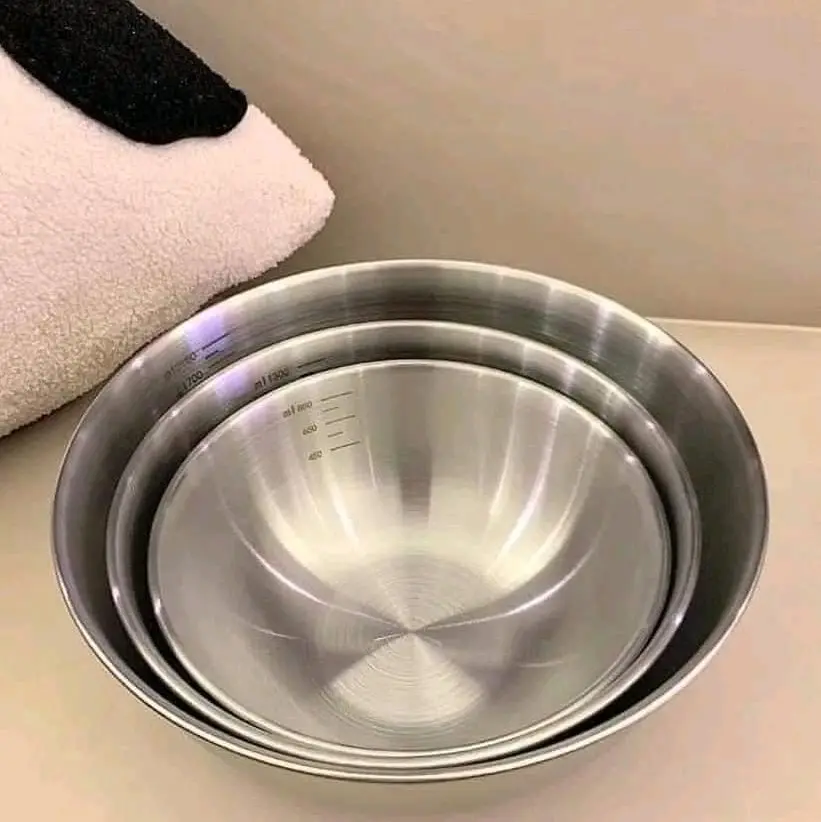 BÁT INOX SÉT 3 CHIẾC TO ĐẸP