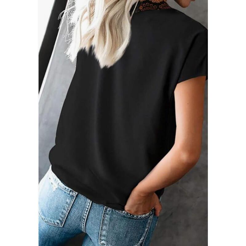 Product Introduction of New fashion versatile shirt lace top popular new product 6