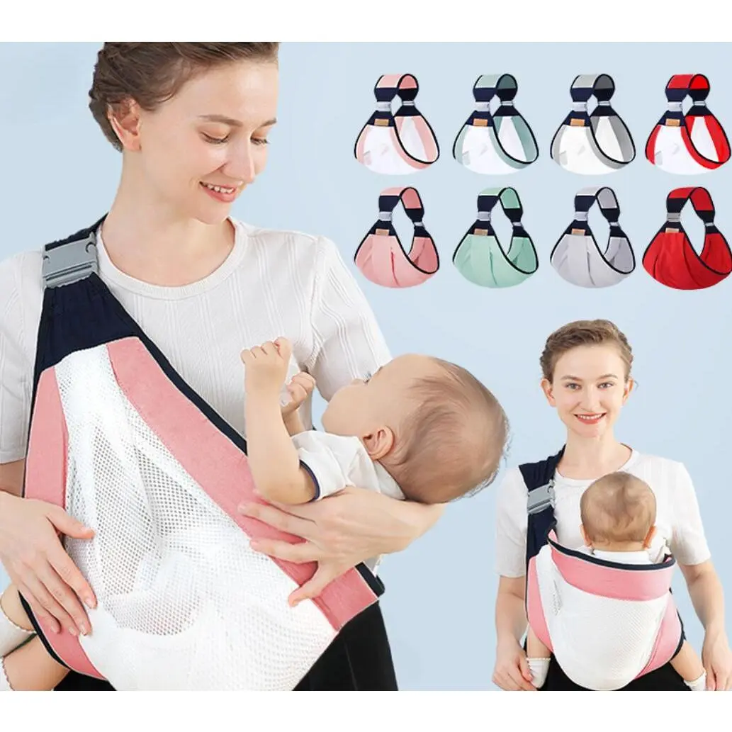 Lightweight Baby Carrier Baby Wrap Carrier Newborn Breastfeeding Cover Support Cloth Nursing Sling Bag Holder