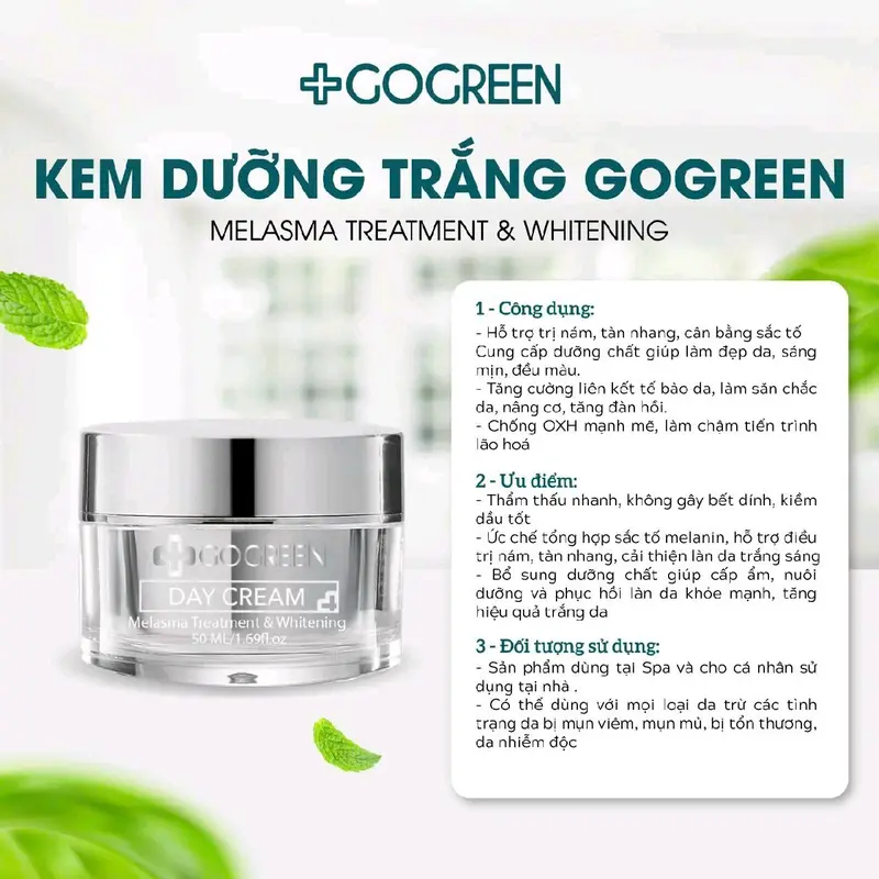 BỘ KEM TRẮNG DA TRỊ NÁM TÀN NHANG- Arbutin, Hydroquinone 2%, Acid Kojic, Vitamin B3, Tretinoin, Tranexamic acid, Vitamin C, Rễ cam thảo, Glycerin 0