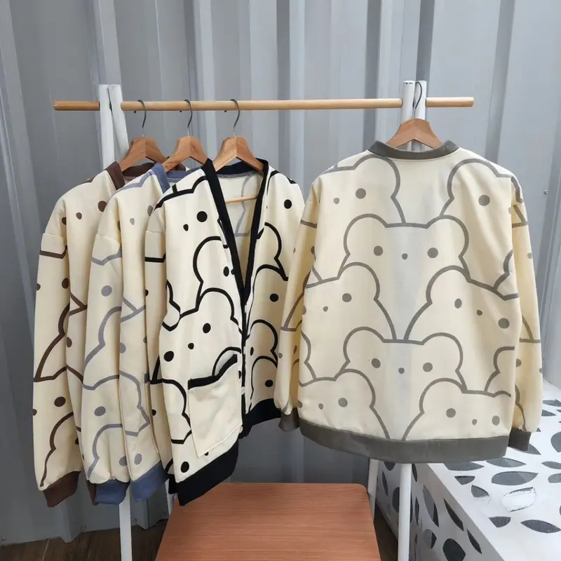 OUTER LOTS BEAR CARDY MOTIF LUCU KARTUN TERBARU ATASAN WANITA 2