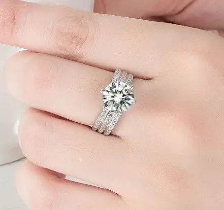 OSLA-NHẪN BẠC CAO CẤP THIẾT KẾ ĐÁ TO 10GRA SANG TRỌNG 024