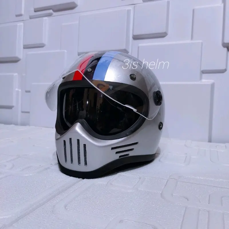 HELM CUSTOM SIMPSON M30 RETRO KLASIK FULL FACE helm cakil helm