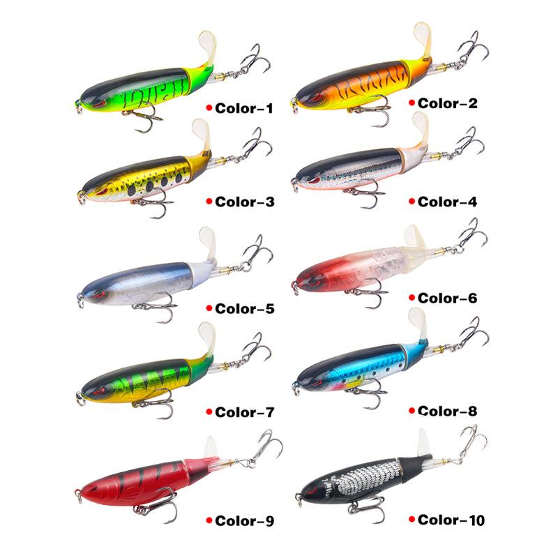 Product Introduction of Umpan Casting Propeller Water Tractor 10cm/13gr Umpan Pancing Ikan Ekor Berputar Treble Kail Metal 12